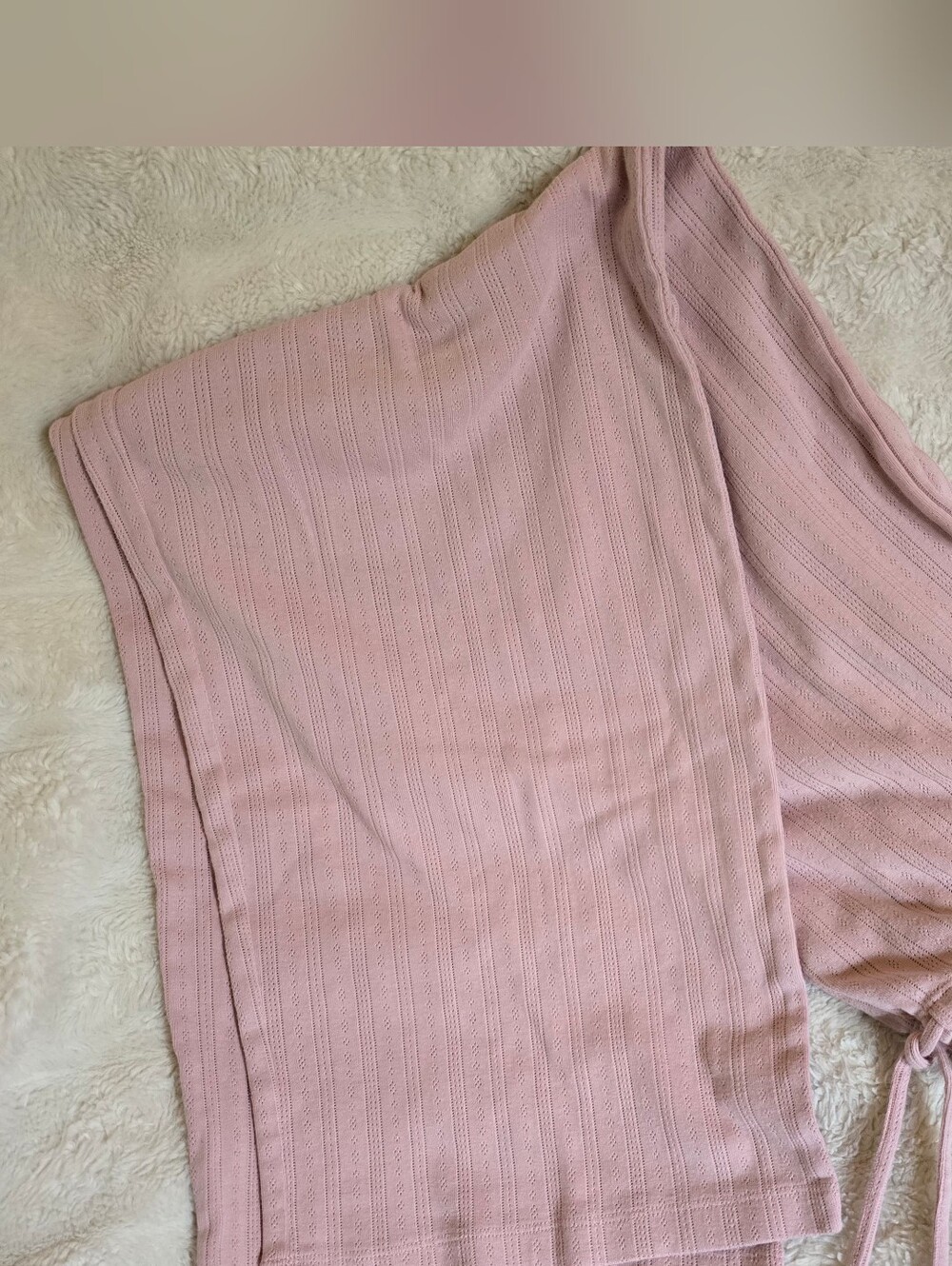 GAP Light Pink Ribbed Lounge Pants